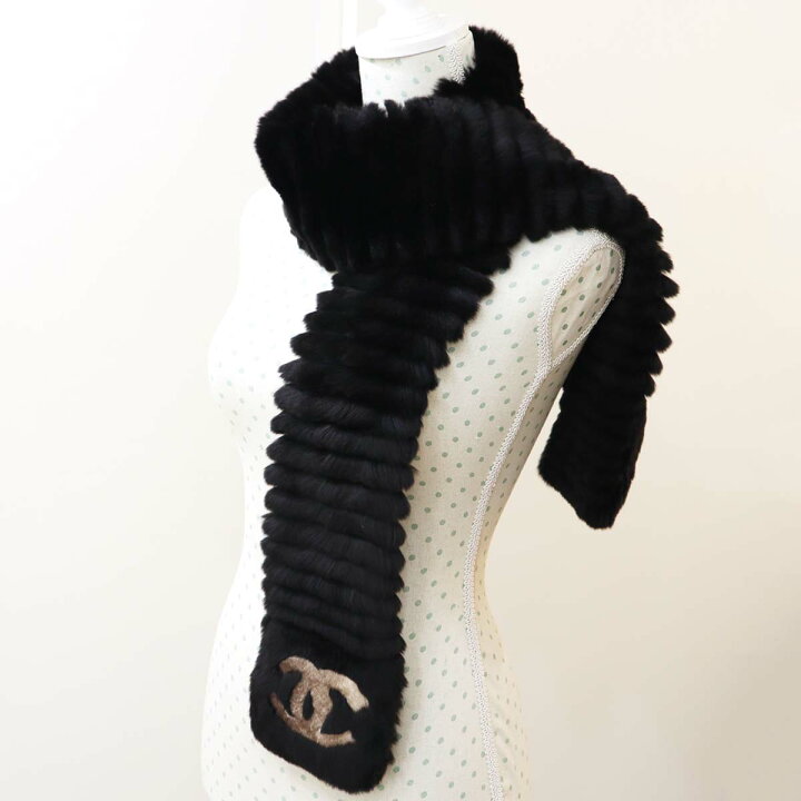 楽天市場】質屋 極美品 シャネル CHANEL オリラグ ファー ラビット 