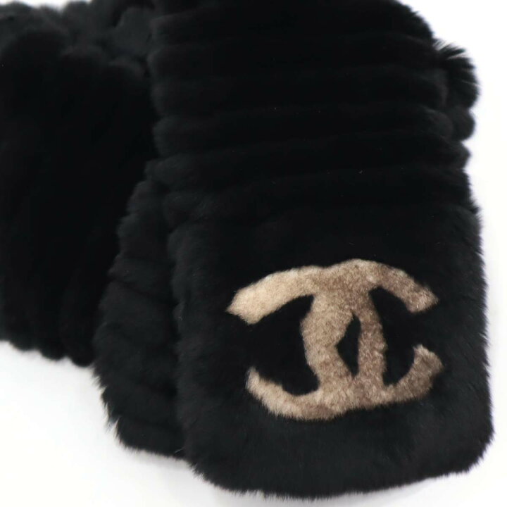 楽天市場】質屋 極美品 シャネル CHANEL オリラグ ファー ラビット 