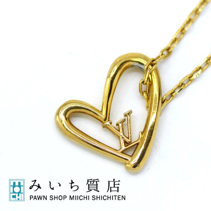 楽天市場】質屋 ルイヴィトン M00465 ネックレス LV コリエ ハート 