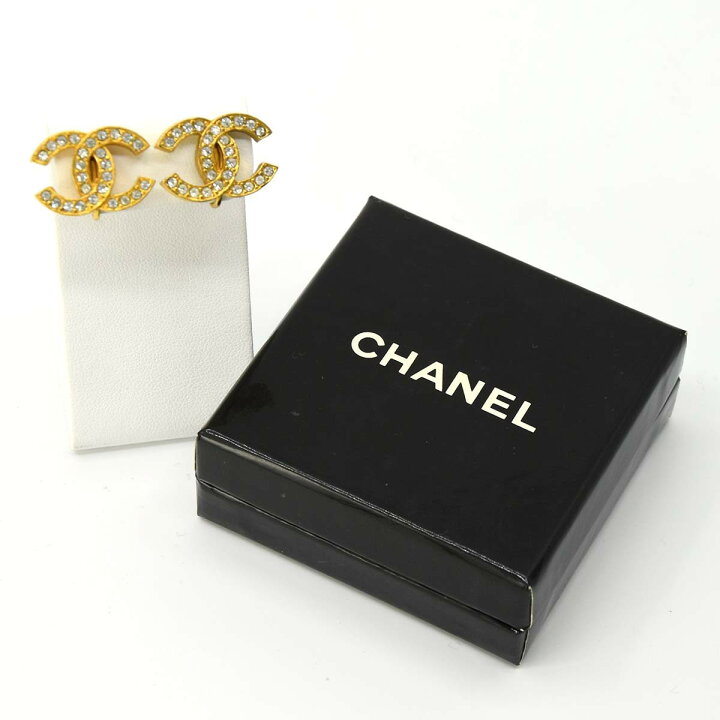 楽天市場】質屋 イヤリング CHANEL シャネル ココマーク ライン 