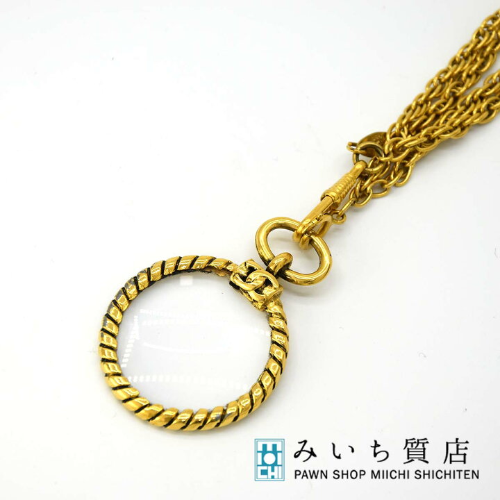 楽天市場】質屋 ネックレス CHANEL シャネル ルーペ ペンダント  