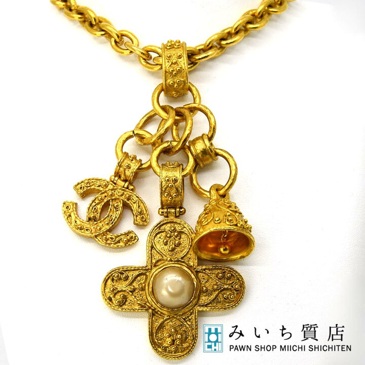 楽天市場】質屋 ネックレス CHANEL シャネル 鈴 ヴィンテージ チェーン 