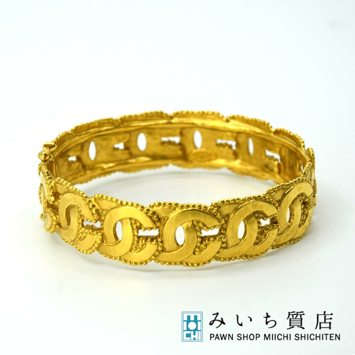 楽天市場】質屋 ブレスレット CHANEL シャネル ココマーク ゴールドGP  