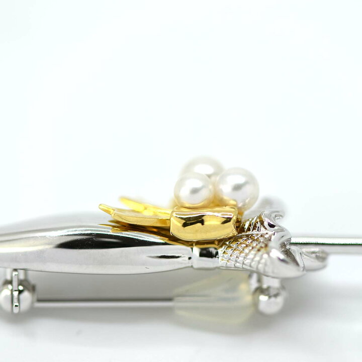 楽天市場】質屋 ミキモト ブローチ 傘 K18 パール MIKIMOTO アンブレラ 
