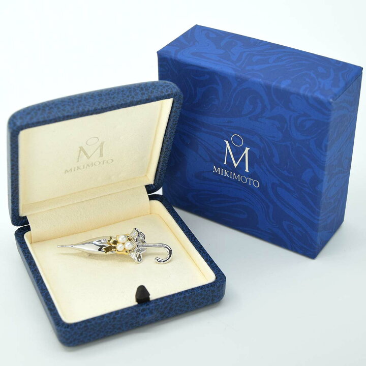 楽天市場】質屋 ミキモト ブローチ 傘 K18 パール MIKIMOTO アンブレラ 