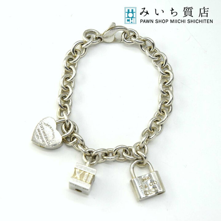 楽天市場】質屋 ティファニー ブレスレット シルバー925 ハート ロック 