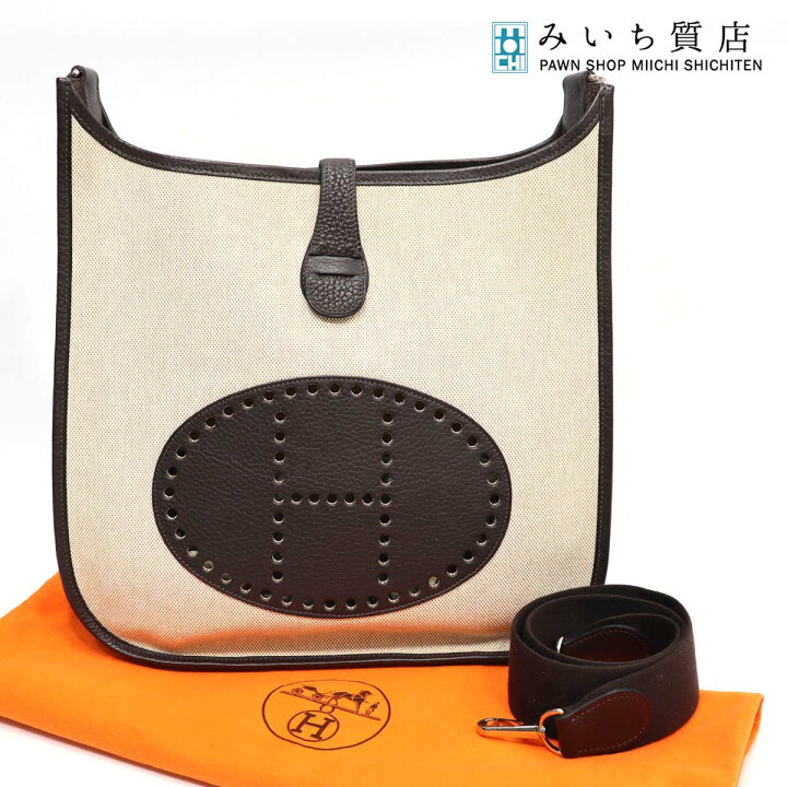 楽天市場】質屋 エルメス HERMES エブリン1PM キャンバス トリヨン 