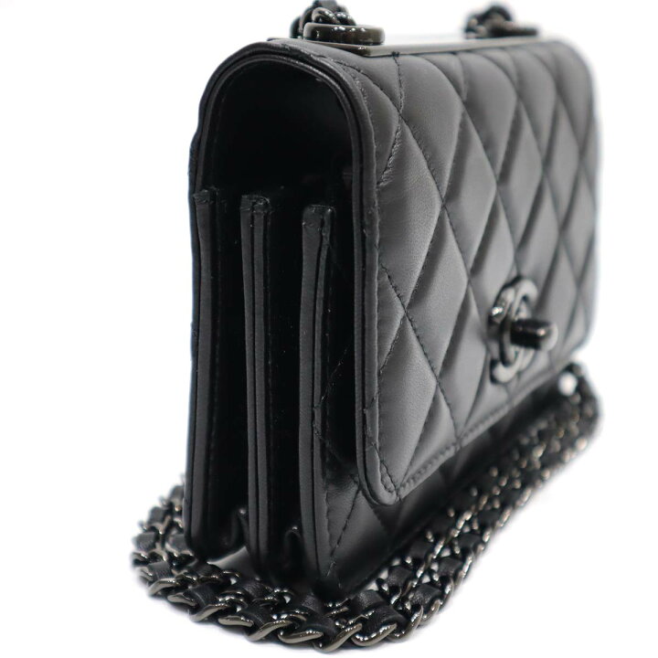 楽天市場】質屋 未使用 シャネル CHANEL チェーンウォレット オール  
