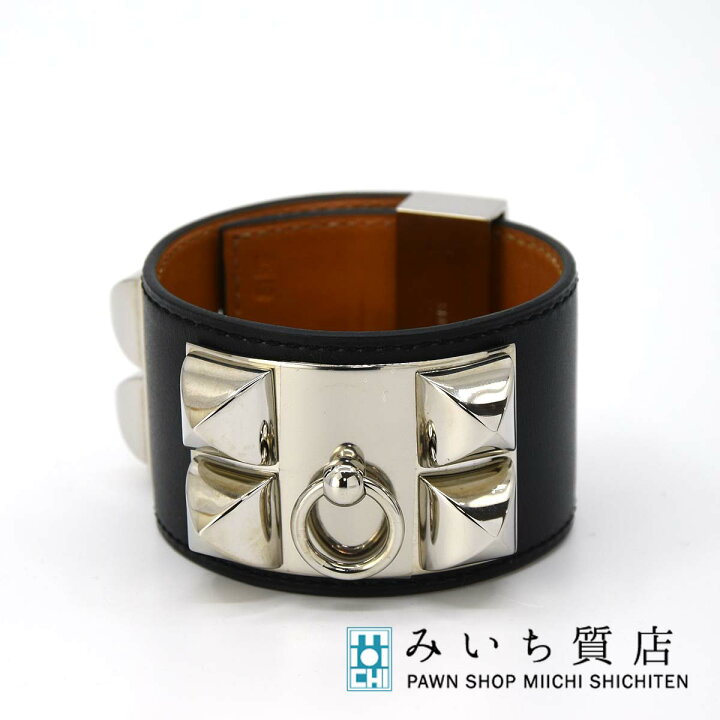楽天市場】質屋 エルメス コリエドシアン ブレスレット ブラック S 
