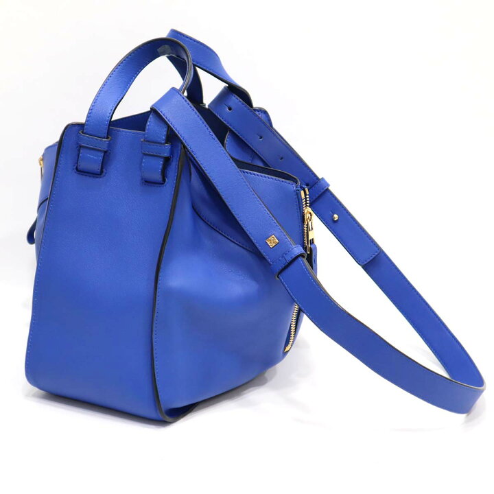 楽天市場】質屋 ロエベ LOEWE バッグ ハンモックスモール ブルー 