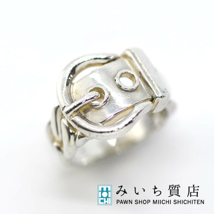 楽天市場】質屋 エルメス ブックル セリエ リング SV925 ベルト HERMES  