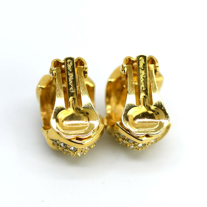 楽天市場】質屋 ディオール Dior イヤリング ラインストーン クリップ  