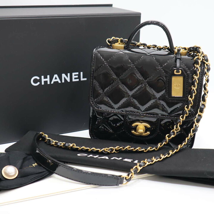 楽天市場】質屋 未使用 シャネル CHANEL スモール トップハンドル 