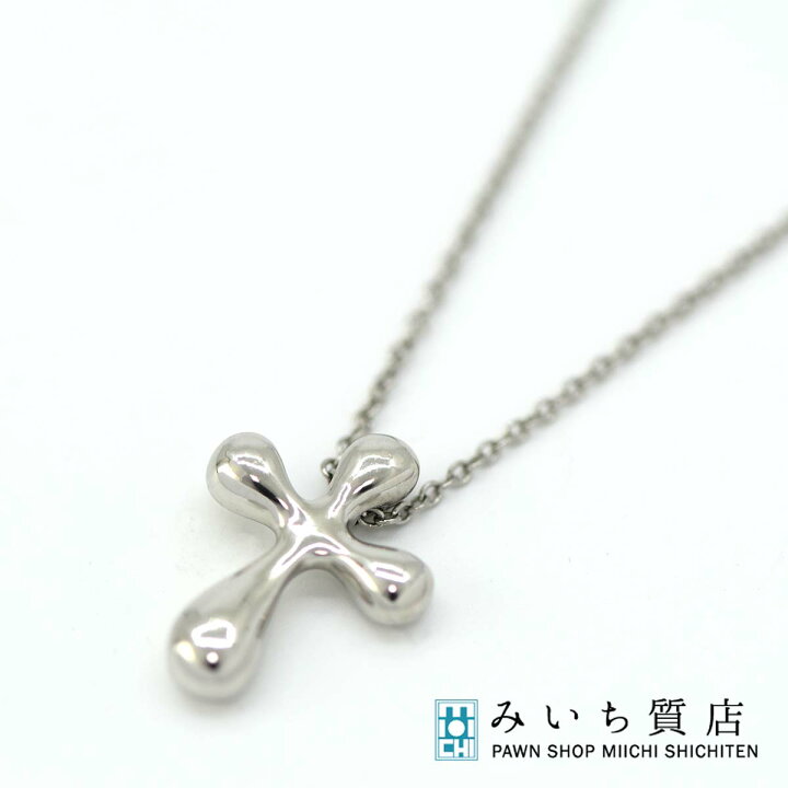 楽天市場】質屋 ティファニー クロス ペンダント ネックレス Pt950 5.1 