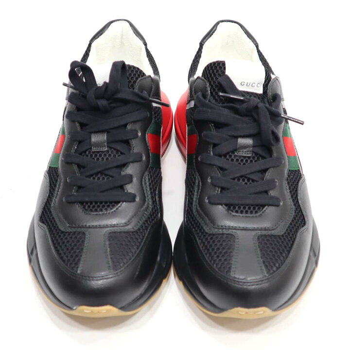 楽天市場】質屋 グッチ GUCCI ライトン ローカット スニーカー 8 1/2 
