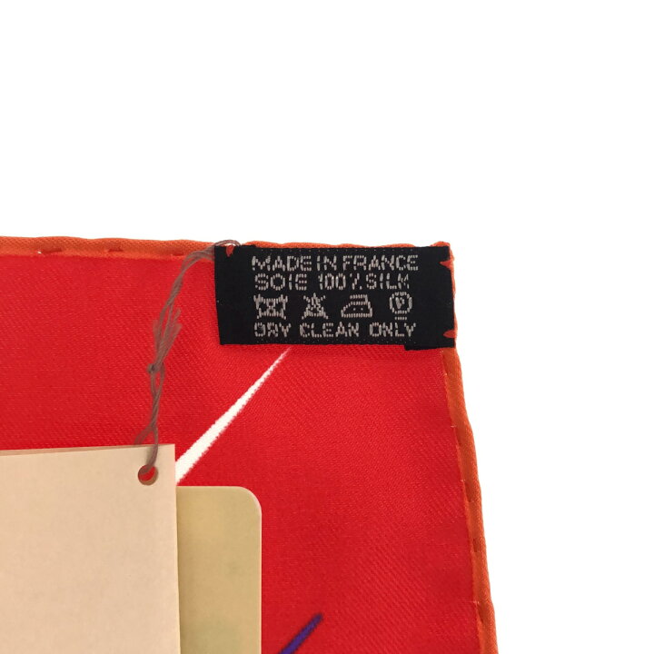 楽天市場】質屋 エルメス HERMES カレ90 マジックケリー 赤 オレンジ  