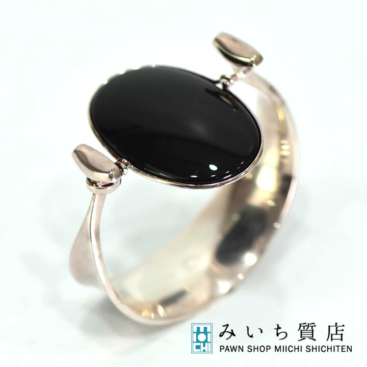 楽天市場】質屋 ジョージジェンセン TORUN バングル ブレス オニキス