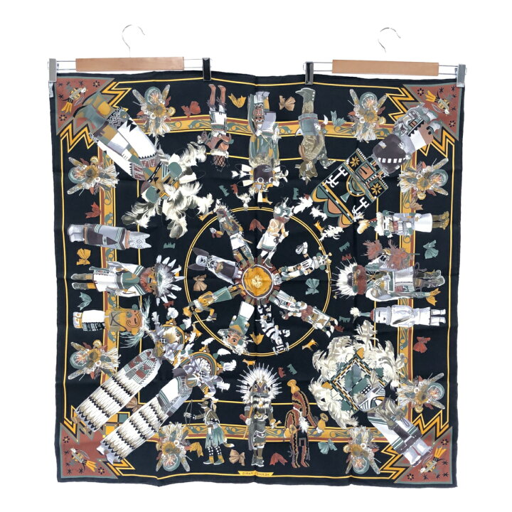 楽天市場】質屋 美品 エルメス HERMES カレ90 Kachinas カチナ 民族 