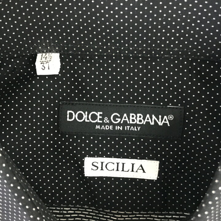 楽天市場】質屋 DOLCE&GABBANA ドルガバ シャツ 37 サイズ 水玉 ドット 