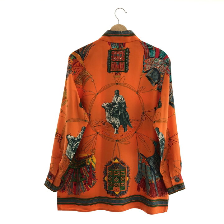 楽天市場】質屋 エルメス HERMES 服 オレンジ シャツ 40 サイズ シルク  