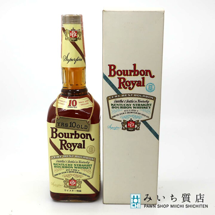 楽天市場】質屋 未開栓 お酒 ウィスキー バーボンロイヤル 10年 750ml 