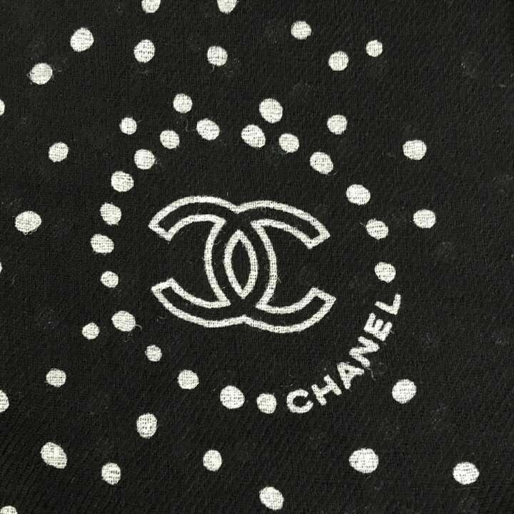 楽天市場】質屋 シャネル CHANEL ストール AA9046 フリンジ ブラック 