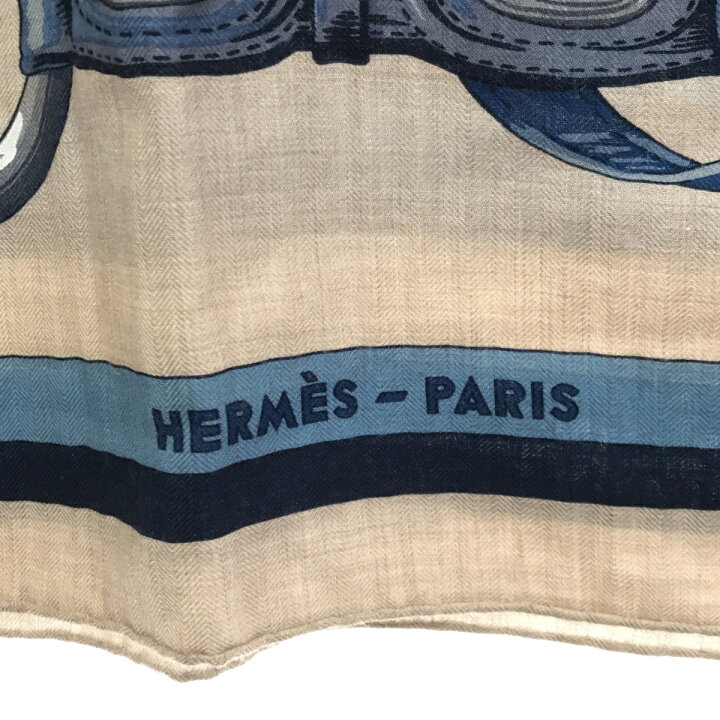 楽天市場】質屋 エルメス HERMES カレジュアン カレ140 カシミヤ  