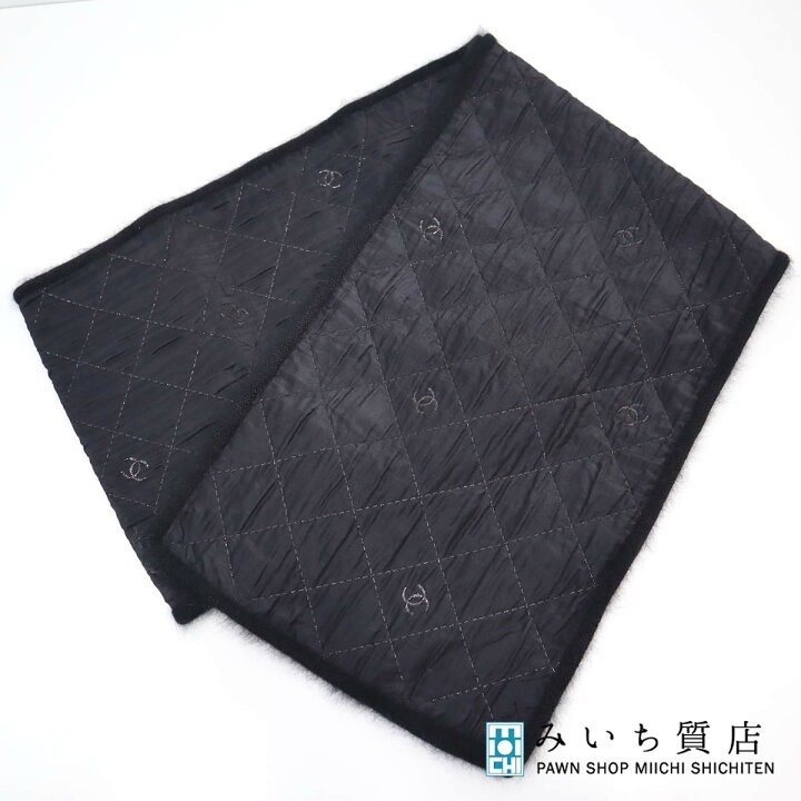 楽天市場】質屋 シャネル CHANEL マフラー ラメ ウール シルク  