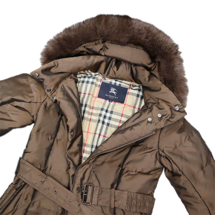 楽天市場】質屋 バーバリーBURBERRY LONDON ダウンコート 38サイズ 