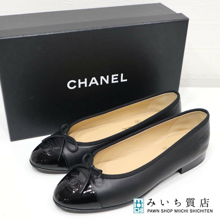 楽天市場】質屋 靴 シャネル CHANEL G02819 ココマーク リボン 