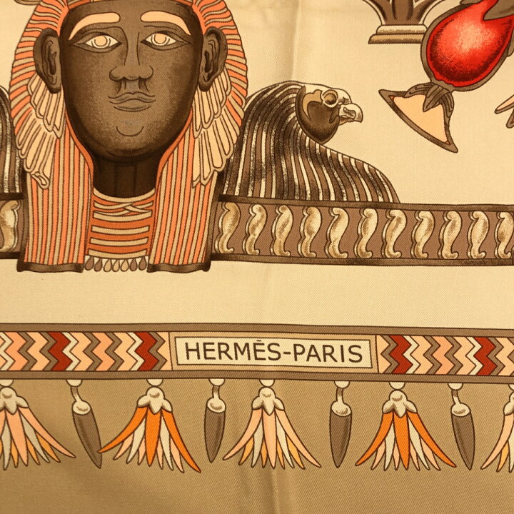 楽天市場】質屋 エルメス HERMES カレ90 スカーフ TRESORS DU NIL 