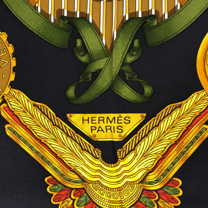楽天市場】質屋 エルメス HERMES カレ90 スカーフ LES PARURES DU VENT 