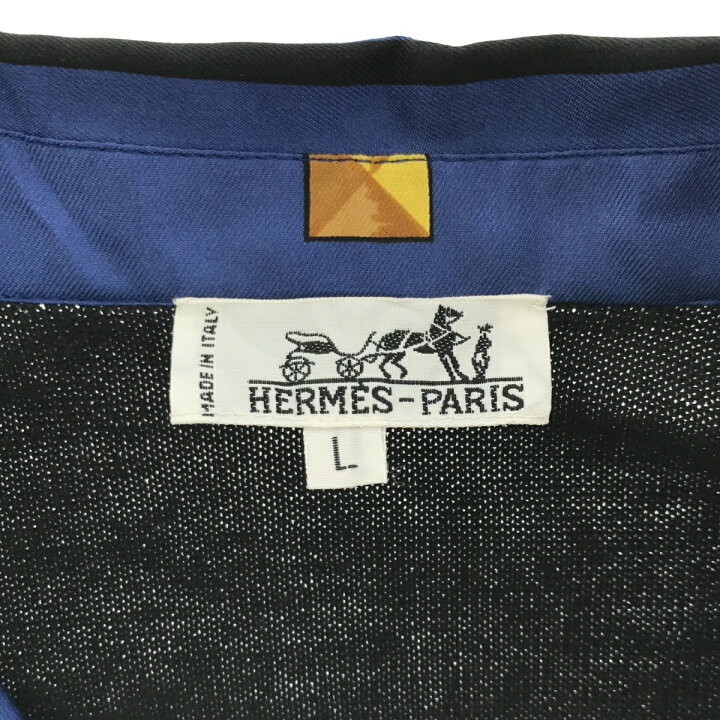 楽天市場】質屋 エルメス HERMES シルク シャツ L サイズ コットン 