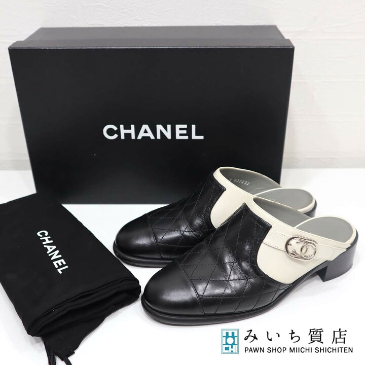 楽天市場】質屋 シャネル CHANEL 靴 ミュール G32232 X48035 約23cm 36 