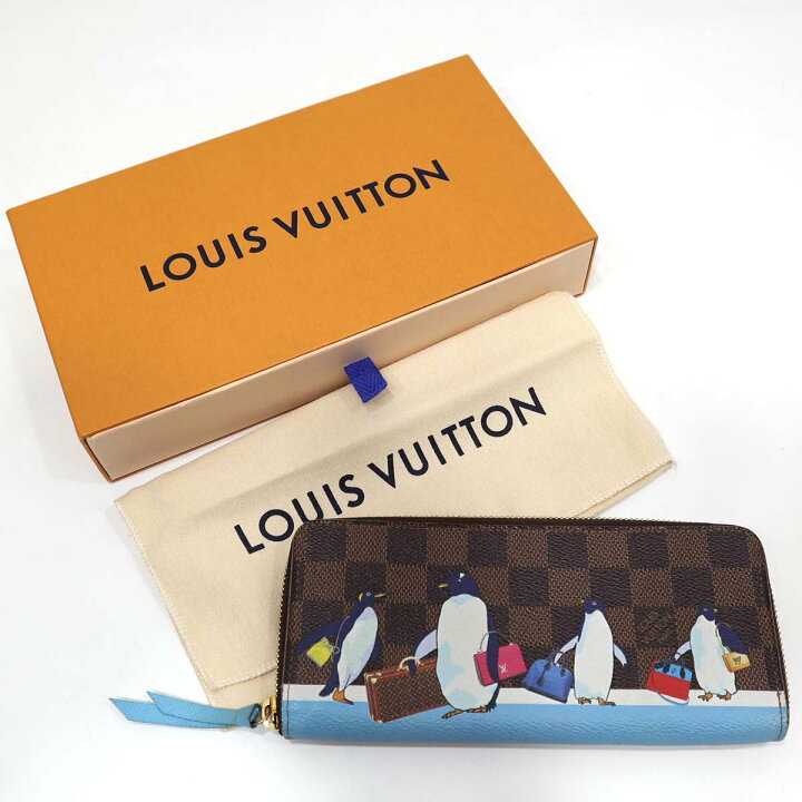 楽天市場】質屋 LV ポルトフォイユ・クレマンス ダミエ ブルー 