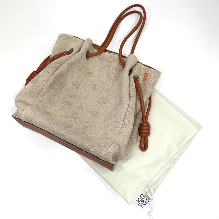 楽天市場】質屋 バッグ LOEWE ロエベ フラメンコ ノット トートバッグ 