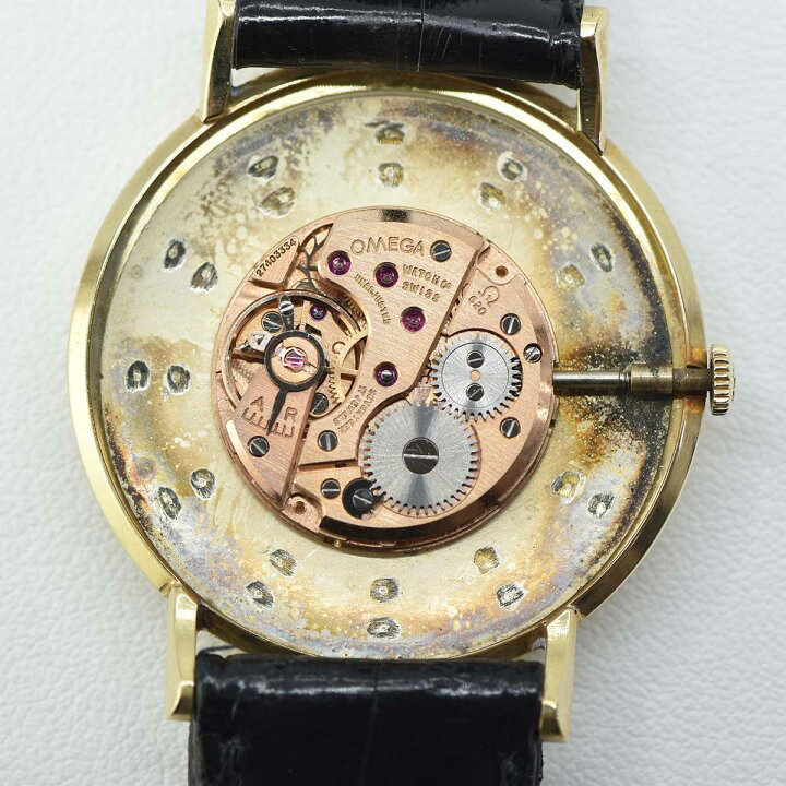 楽天市場】質屋 腕時計 稼働 オメガ OMEGA D 6672 cal.620 14K 手巻き 