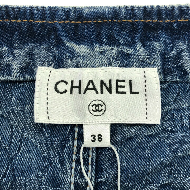 楽天市場】質屋 未使用 シャネル CHANEL デニムパンツ カメリア P74482 