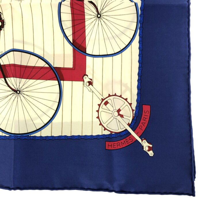 楽天市場】質屋 エルメス HERMES カレ90 LES BECANES 自転車 スカーフ 
