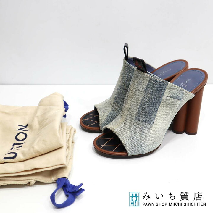楽天市場】質屋 LV ルイヴィトン シルエットライン ミュール サンダル  