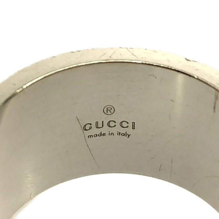 楽天市場】質屋 グッチ GUCCI ブランデッドG リング シルバー 925 指輪 