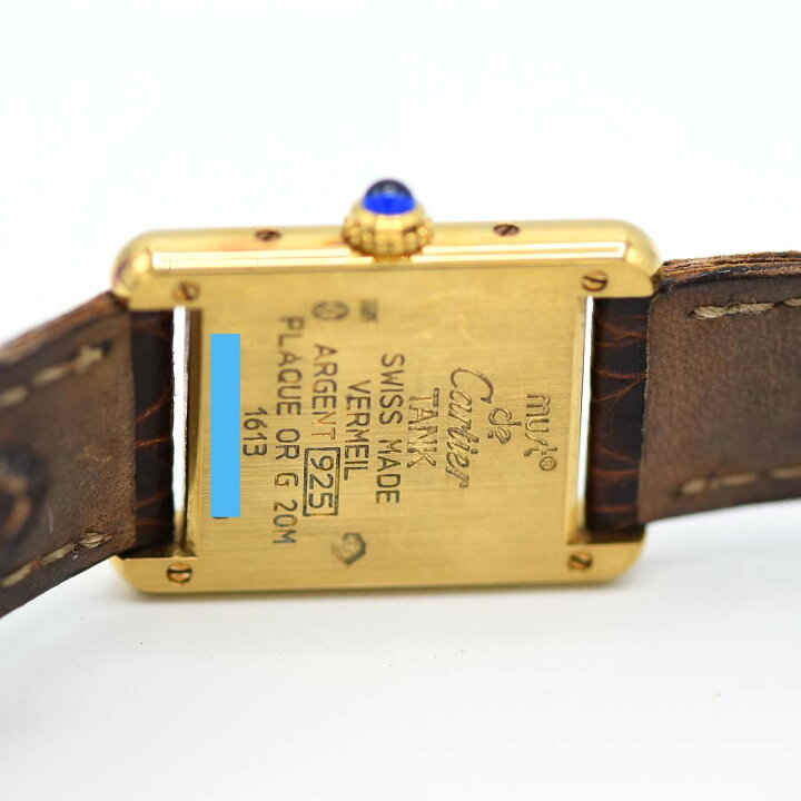楽天市場】質屋 腕時計 稼働 カルティエ Cartier マストタンク  