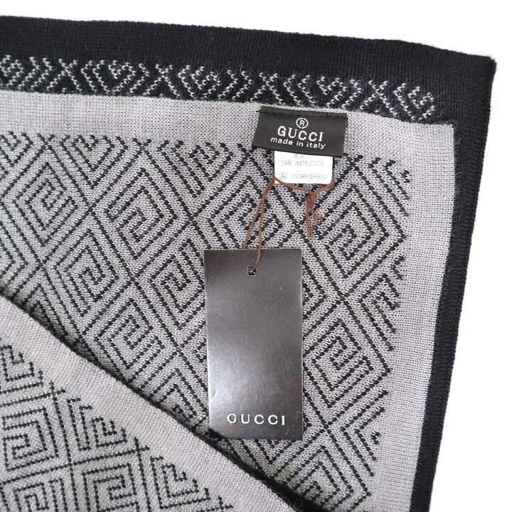 楽天市場】質屋 未使用 グッチ GUCCI マフラー ウール アクリル 防寒 