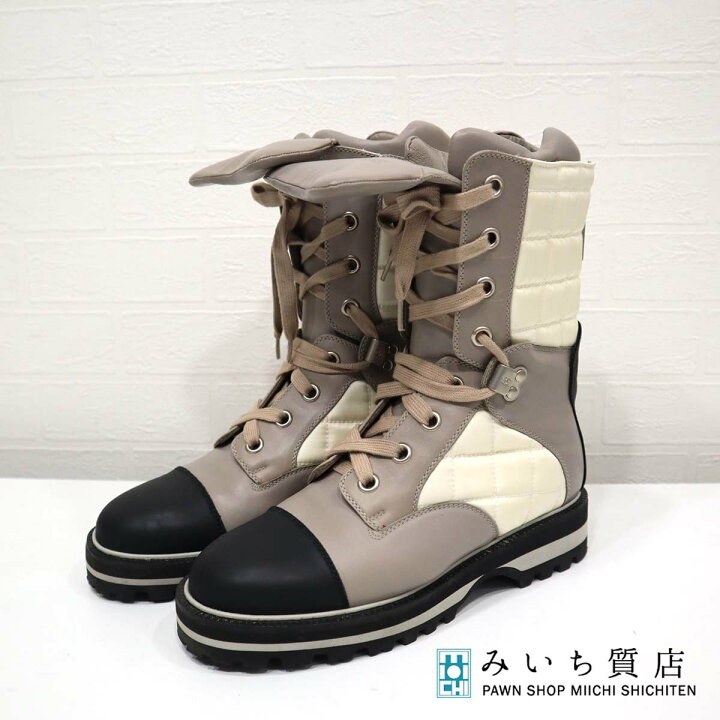 楽天市場】質屋 シャネル CHANEL 靴 ブーツ 37サイズ チョコバー 