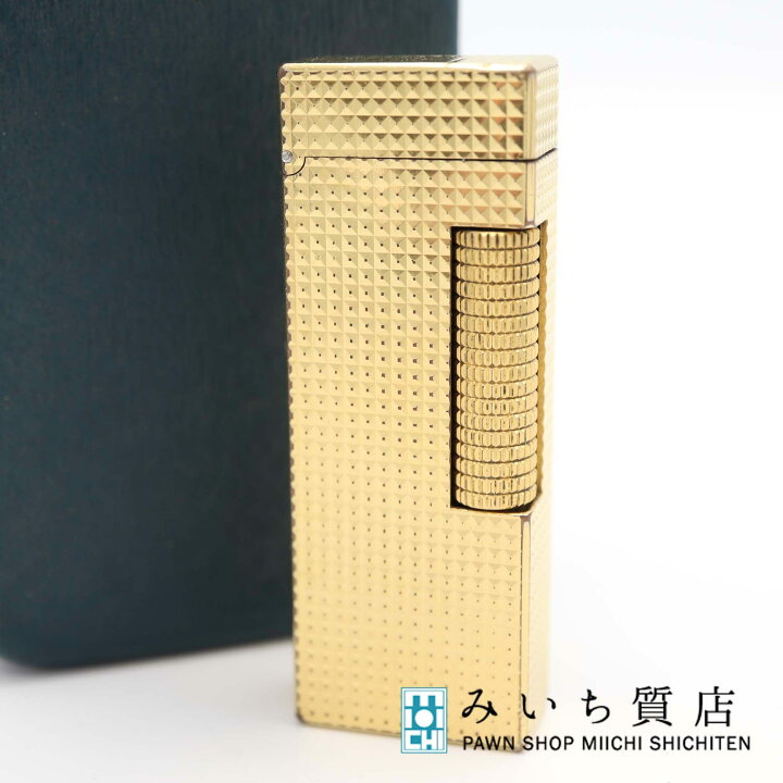 楽天市場】質屋 dunhill ダンヒル ガスライター スクエア型 ゴールド 