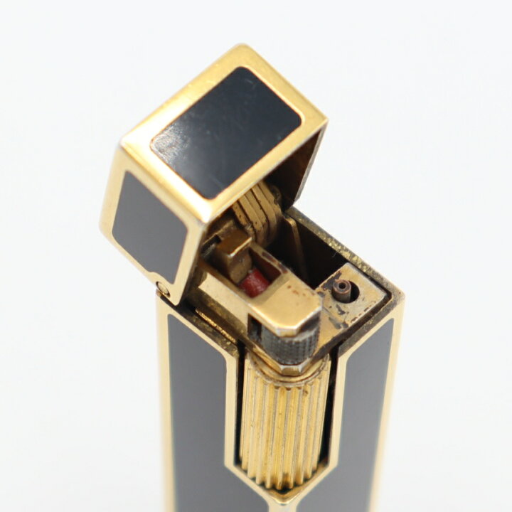 楽天市場】質屋 Cartier カルティエ ガスライター ブラック ゴールド 