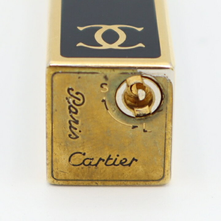 楽天市場】質屋 Cartier カルティエ ガスライター ブラック ゴールド 