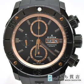 質屋 腕時計 稼働 EDOX エドックス 01114 クロノオフショア1 自動巻き 黒文字盤 25k48-1 みいち質店