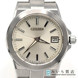 質屋 腕時計 稼働 CITIZEN シチズン The CITIZEN ザ・シチズン A660-T003176 クォーツ シルバー色文字盤 ベルト社外品 H7255 みいち質店