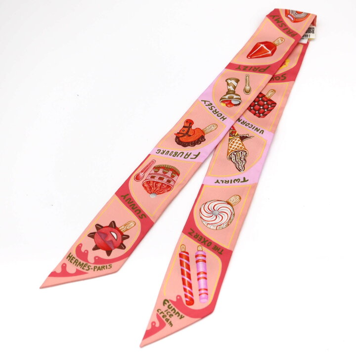 大人気！】HERMES エルメス Twilly Funny Ice Cream スカーフ HERMES  